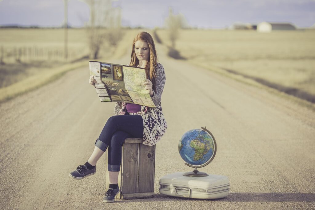 Frau Reise Planung Globus Strategien für eine effiziente und angenehme Reiseplanung