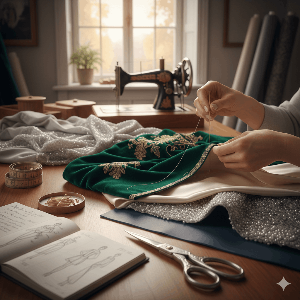 Nähmaschine klassisch Handarbeit Luxusstoffe und Materialien vernähen – hierfür braucht man die passende Nähmaschine