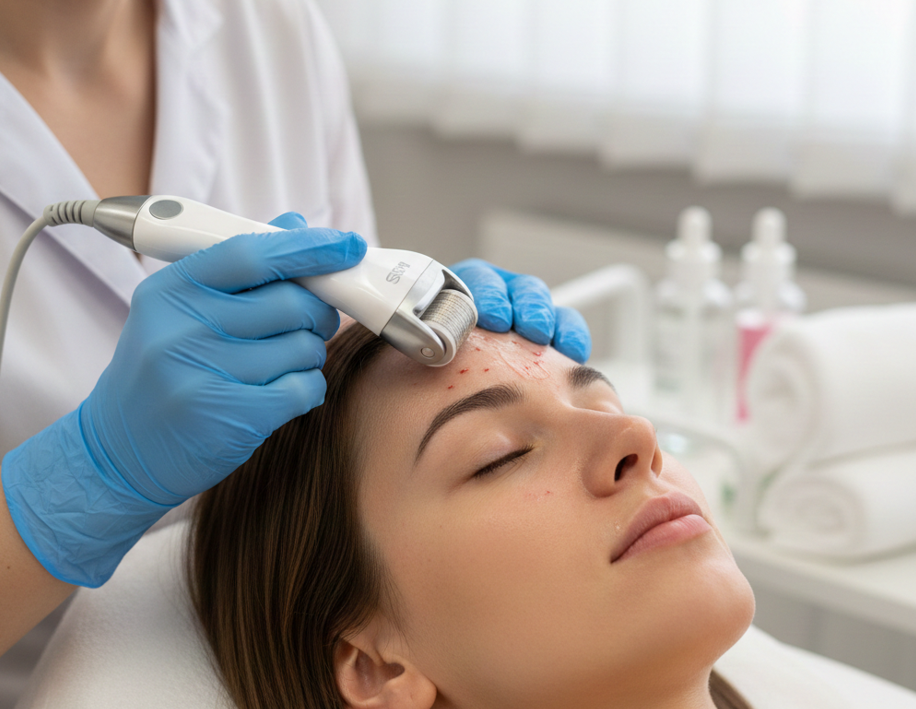 Microneedling Eingriff Anwendung