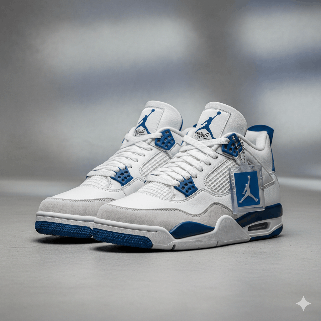 Air Jordan 4 Military Blue Designikone zwischen Basketballgeschichte und Luxusästhetik