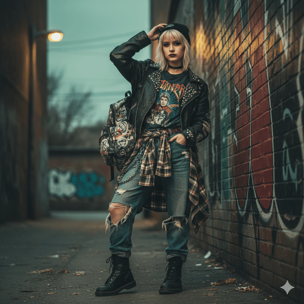Grunge Style Girl 2026 – Grunge Fashion Ideen