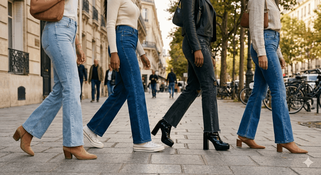 Welche Schuhe passen zu Flared Jeans 2026