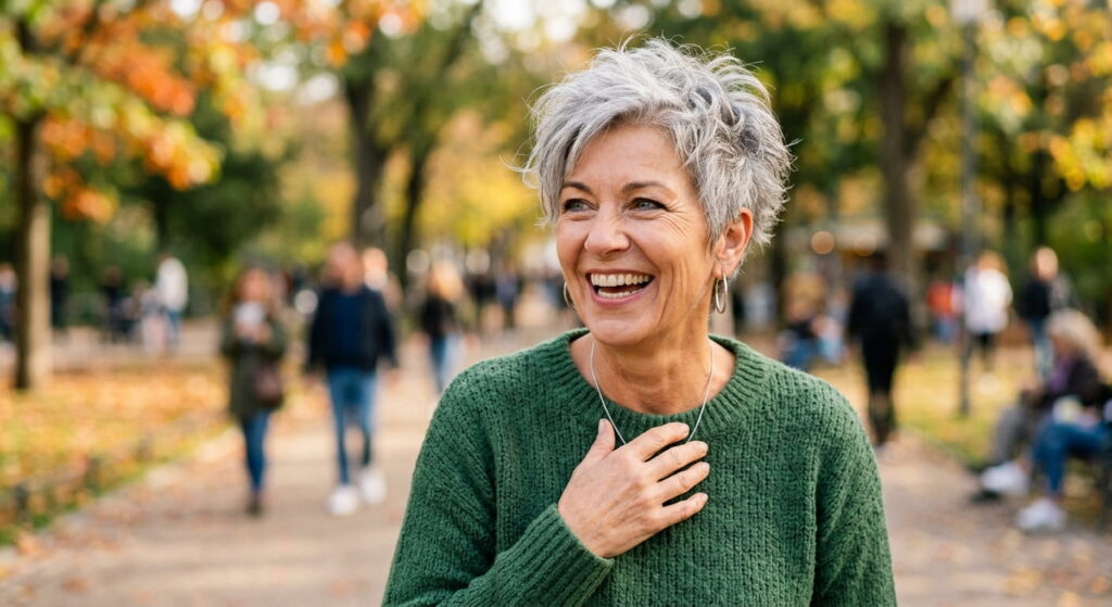 Freche Frisuren für graue Haare ab 50 Die schönsten Trends 2026