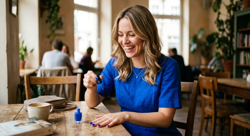 Welcher Nagellack zu blauem Kleid 2026 Die schönsten Farben und Kombinationen